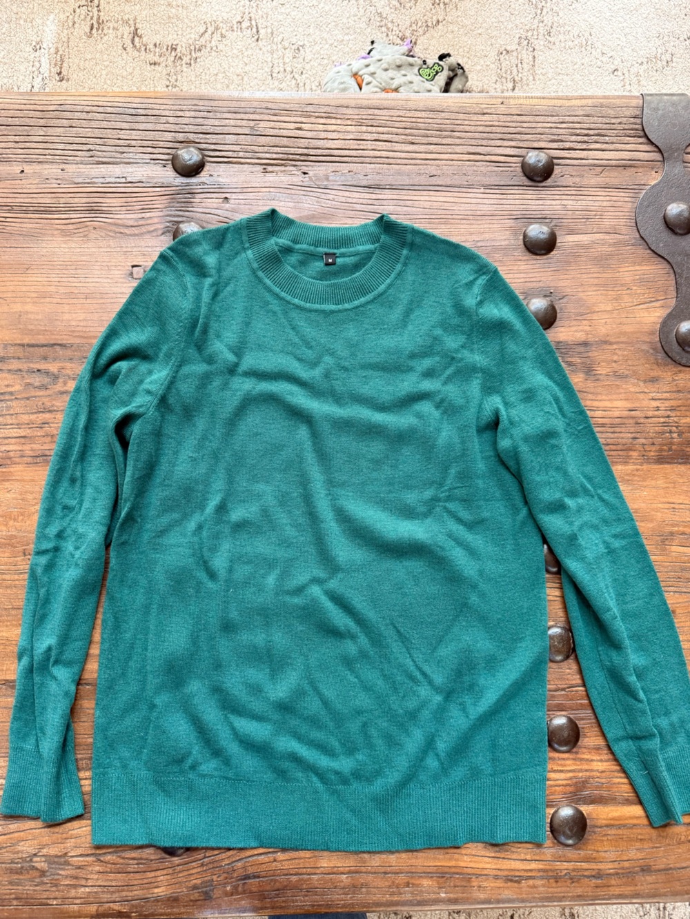 Arach & Cloz Crewneck Sweater in Teal Green - M (new)